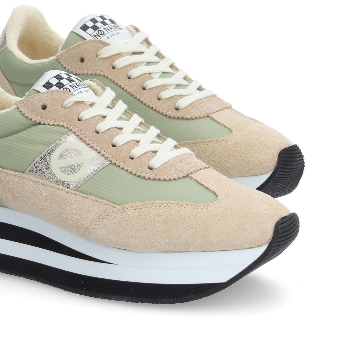 FLEX M JOGGER W - SUEDE/SDE/NYLON - BEIGE/NUDE/VERDE OLIVA